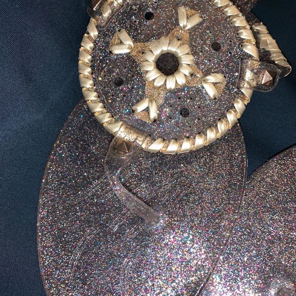 Sparkle Georgica Jelly Sandal in Multi-Color/Glitter - Picture 3 of 5